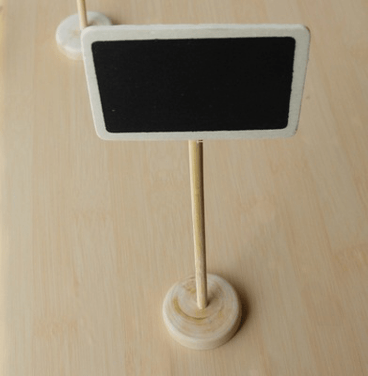 Christmas Wooden Mini Wood Chalkboard Blackboard Place Card Holder Table Number for Wedding Event Party Decoration - MRSLM