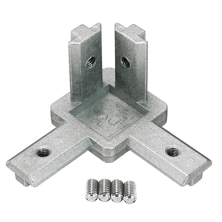 Suleve™ CJ40 T Slot 3 Way 90 Degree inside Corner Connector Joint Bracket for 4040 Series Aluminum Profile - MRSLM