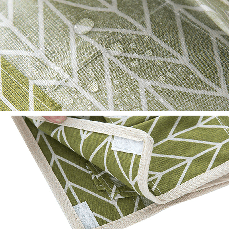 Creative Linen Cloth Tissue Box Multifunctional Six-Pocket Drawer Box Desktop Storage Box - MRSLM