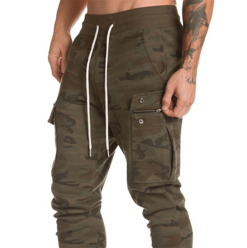 Sports Casual Pants Camouflage Fitness Training Slim - MRSLM