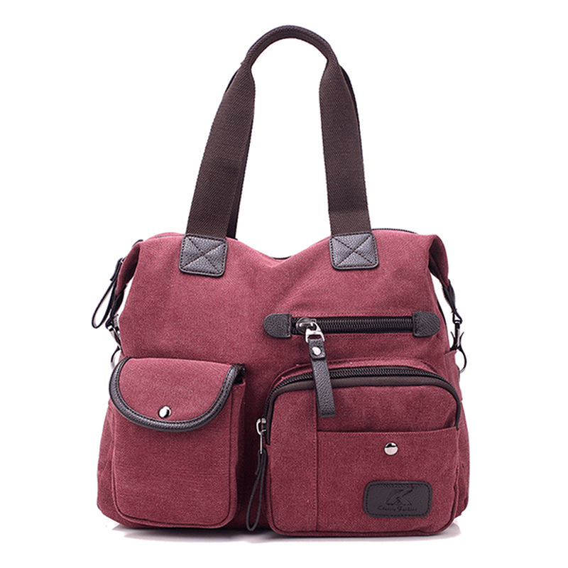 Women Canvas Large Capacity Sport Travel Crossbody Bag - MRSLM