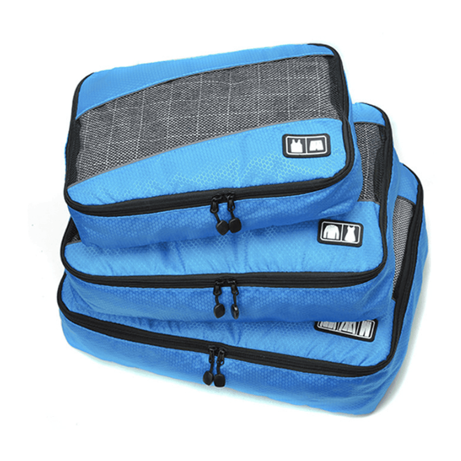 3Pcs Storage Bag Waterproof Travel Underwear Clothes Organizer Toiletries Bag - MRSLM