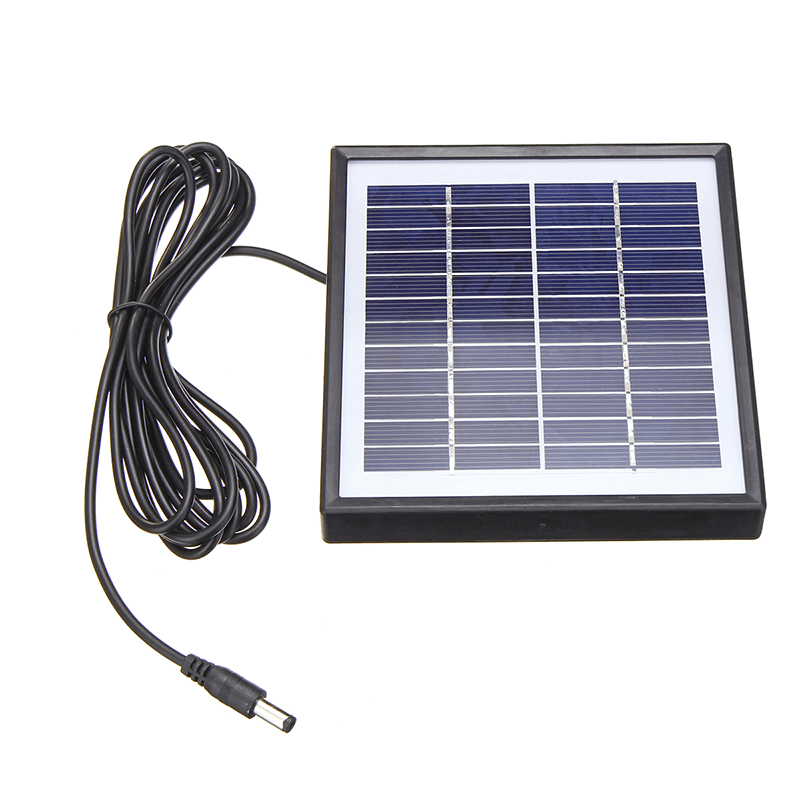 Portable 5W 12V Polysilicon Solar Panel Battery Charger for Car RV Boat W/ 3M Cable - MRSLM