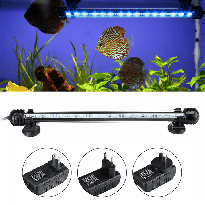 28Cm RGB APP LED Aquarium Fish Tank Light Submersible Waterproof Bar Strip Lamp - MRSLM