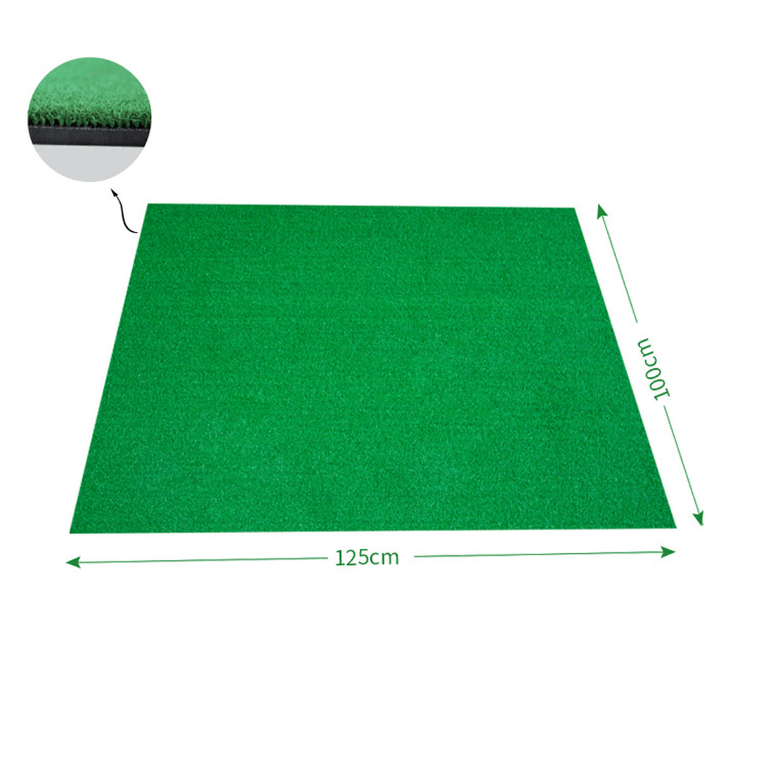 1X1.25M Golf Grass Mat Practice Training Lawn Mat Golf Hitting Mat with Tees Durable Golf Pad - MRSLM