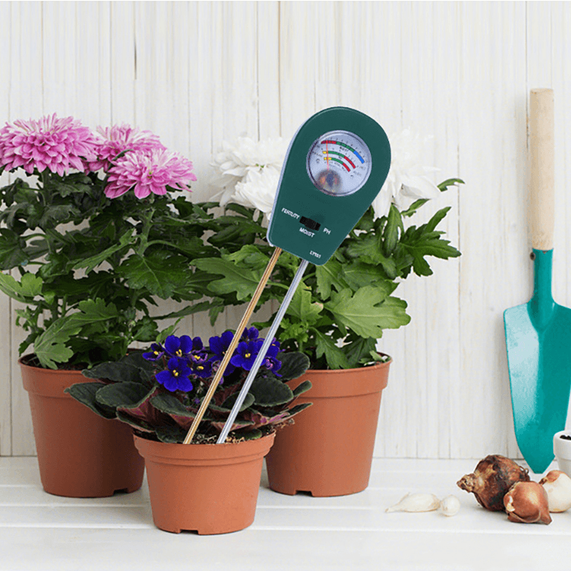 3 in 1 Soil Moisture Meter PH Humidity Fertility Test for Greenhouse Flower and Planting - MRSLM