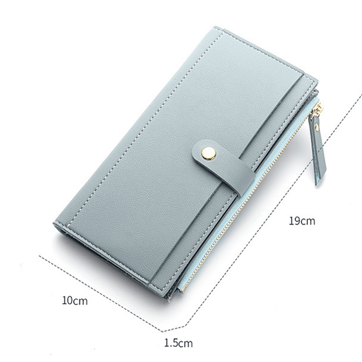 Baellerry Women Multi Slot Elegant Long Wallet Card Holder Purse Phone Bag Fits 5.5 Inch Cellphone - MRSLM