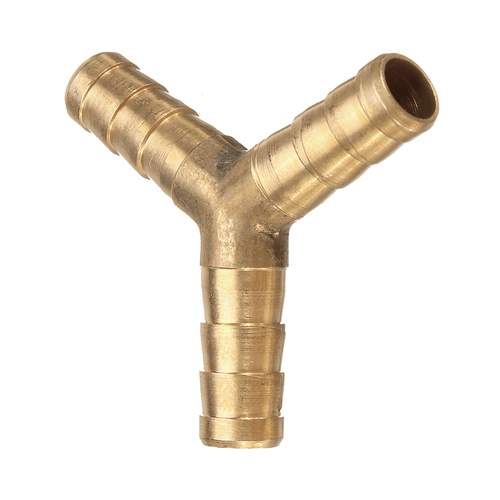 Pagoda Adapter Brass Barb Y Shape 3 Ways Pipes Fitting 6/8/10/12Mm Pneumatic Component Hose Coupler - MRSLM