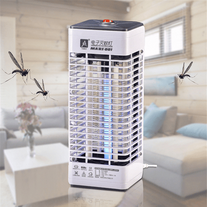 Garden Electric LED Mosquito Killer Lamp Socket Night Light Bug Insect Trap Anti-Mosquito Zapper - MRSLM