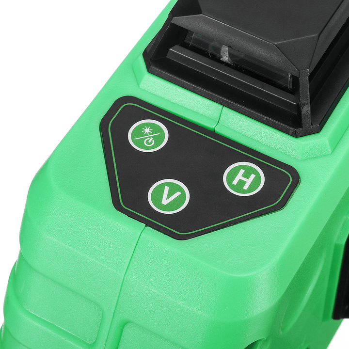 3D 12 Line Laser Level Green IP54 Self Leveling 360° Rotary Cross Measure Tool - MRSLM