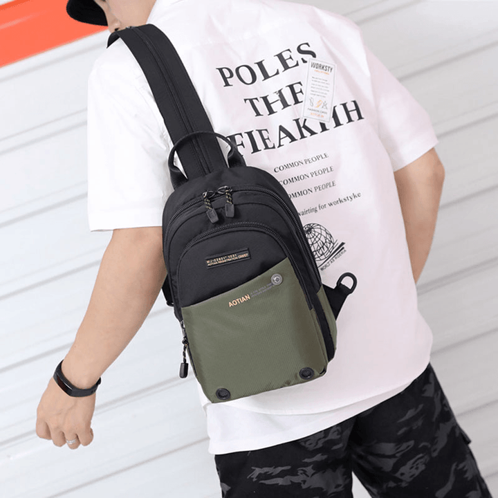 Men Multifunctional Backpack Waterproof Multi-Carry Crossbody Bag Backpack - MRSLM