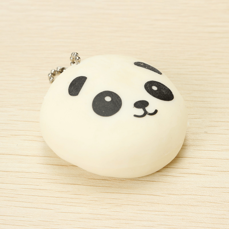 Squishy Squeeze Panda Sticky Rice Ball 5Cm Collection Ball Chain Phone Strap Decor Gift Toy - MRSLM