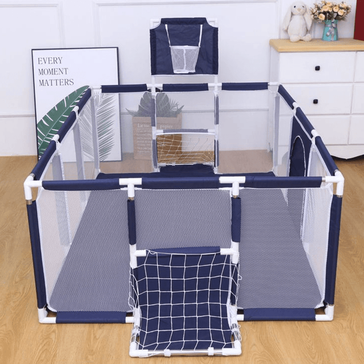 3-In-1 Baby Playpen Safety Barriers Children Swimming Pool Folding Kids Playground Ball Park for 0-6 Years - MRSLM