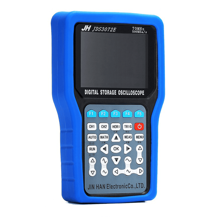 Jinhan JDS3051A/JDS3072E/JDS3082A Hand-Held Digital Oscilloscope 2 Channel Max 500Msa/S Sampling Rate 50-80Mhz Bandwidth Oscilloscope with Signal Generator 6000 Counts Digital Multimeter 3 in 1 - MRSLM