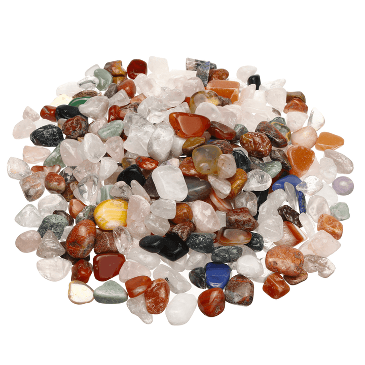 1000G Natural Quartz Crystals Bulk Mixed Agate Gemstones Healing Tumbled Stone - MRSLM