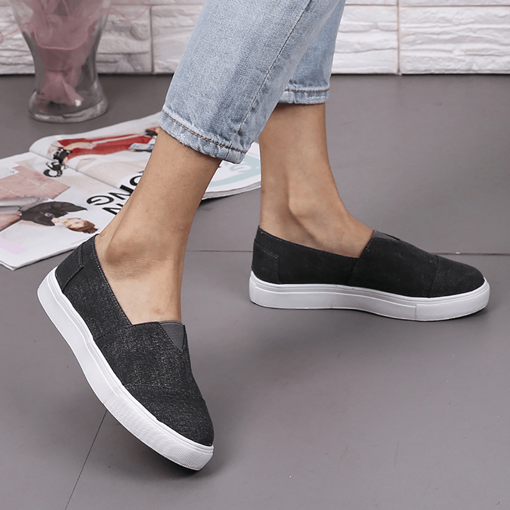 Solid Color Slip on Loafers - MRSLM