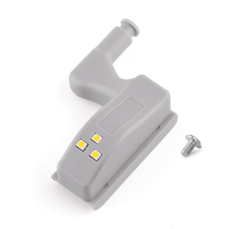 10Pcs LED Sensor Hinge Light under Cabinet Light Cupboard Inner Hinge Lamp for Wardrobe Closet Kitchen Night Light - MRSLM