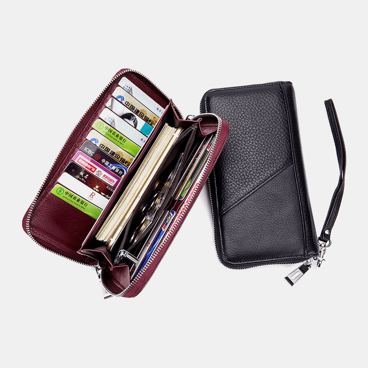 Men Women RFID Blocking Anti-Theft Phone Bag Wallet Clutches Bag - MRSLM