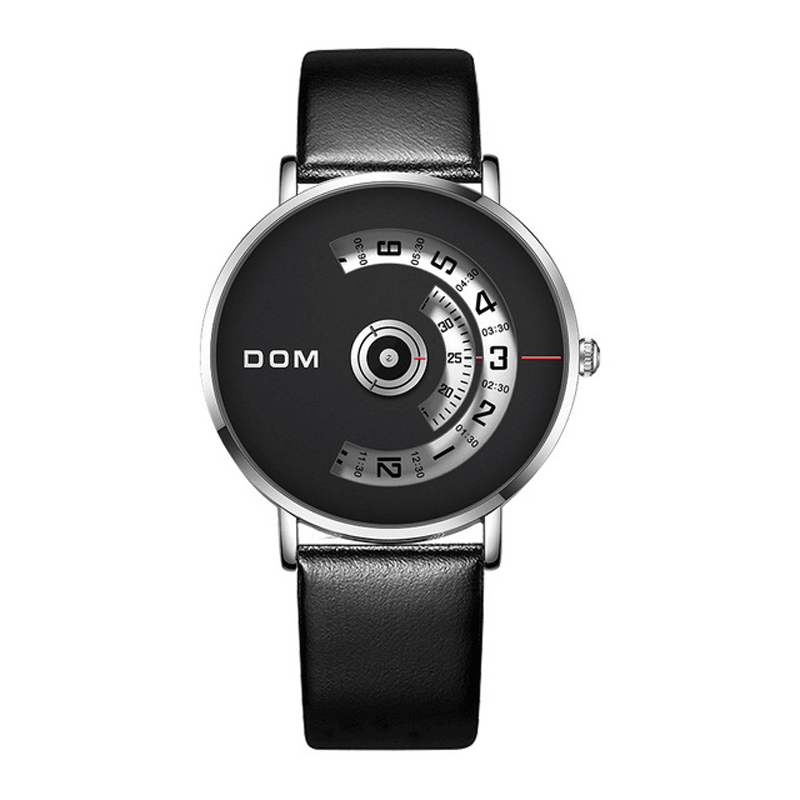 DOM M-1303 Fashion Men Watch Creative Dial 3ATM Waterproof Quartz Watch - MRSLM