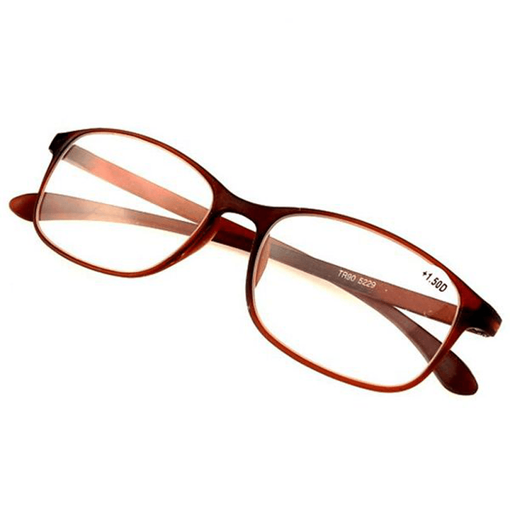 Men Women TR90 Flexible Reading Glasses Ultra-Light Pressure Reduce Eyeglass - MRSLM