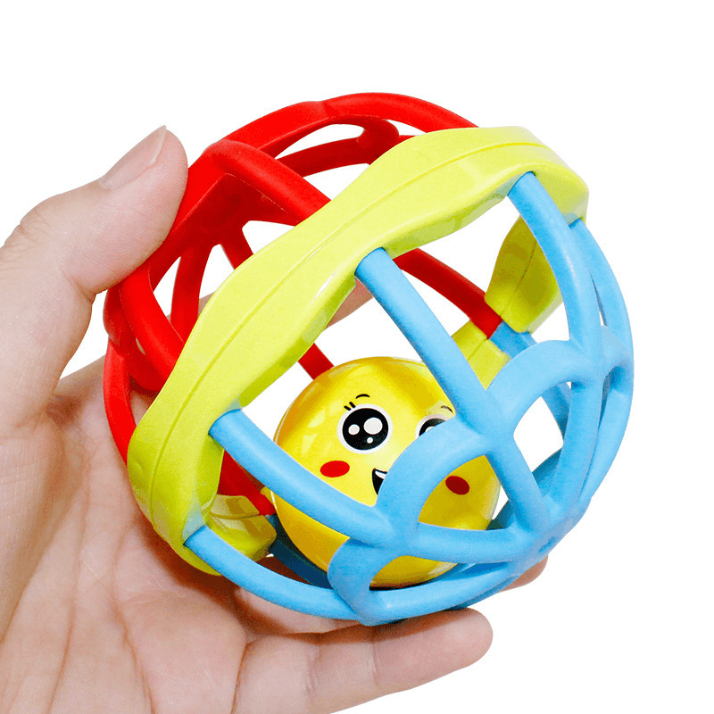 Baby Hand Catching the Ball and Digging the Hole Toy Can Chew and Rattle Early Education Soft Rubber Ball Baby - MRSLM