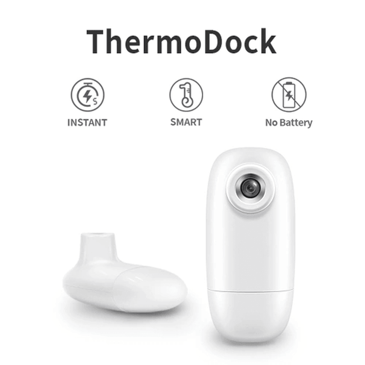 Thermodock Non-Contact Contactless Smart IR Infrared Sensor Forehead Body/Object Thermometer Replacement for OTG Function Android System with APP Control - MRSLM