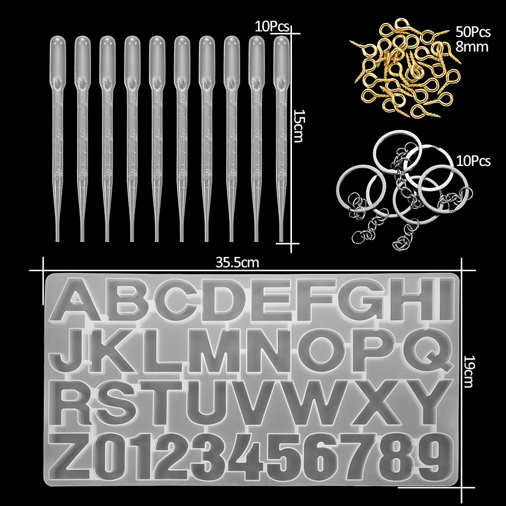 Silicone Mold Material Package Epoxy Jewelry Accessories Set - MRSLM