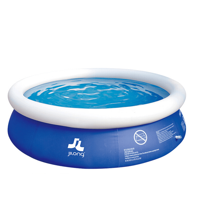 JILONG 2.4X0.63M/2.4X0.76M/3.0X0.76M/3.6X0.76M Blue above Ground Inflatable Swimming Pool Family Play Bathtub Water Pool Inflatable Pool for Garden Adults Kids - MRSLM