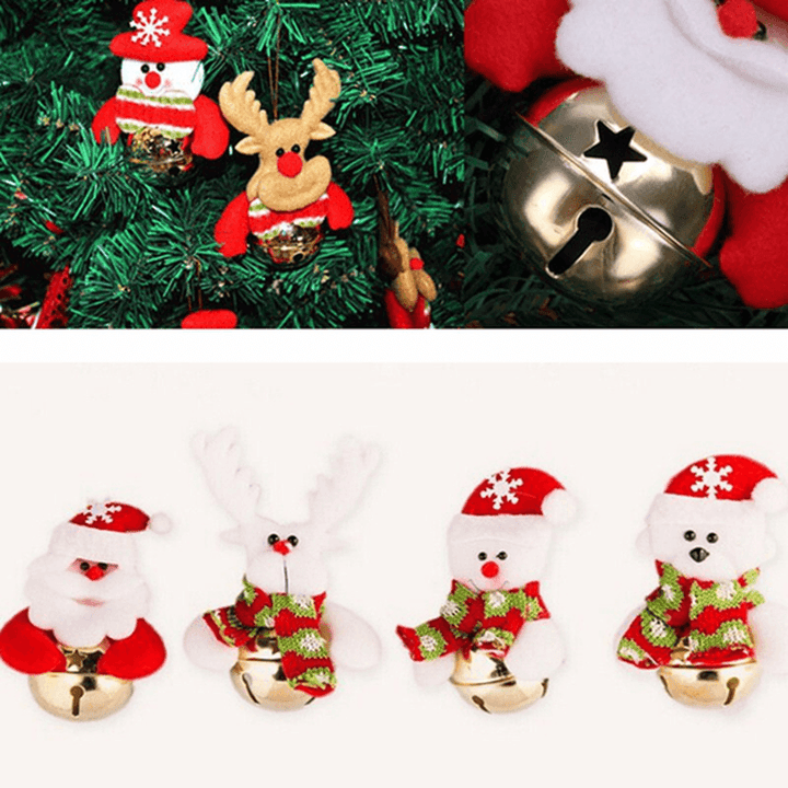 Christmas Santa Claus Snowman Bells Xmas Tree Hanging Decoration Pendant Decor - MRSLM