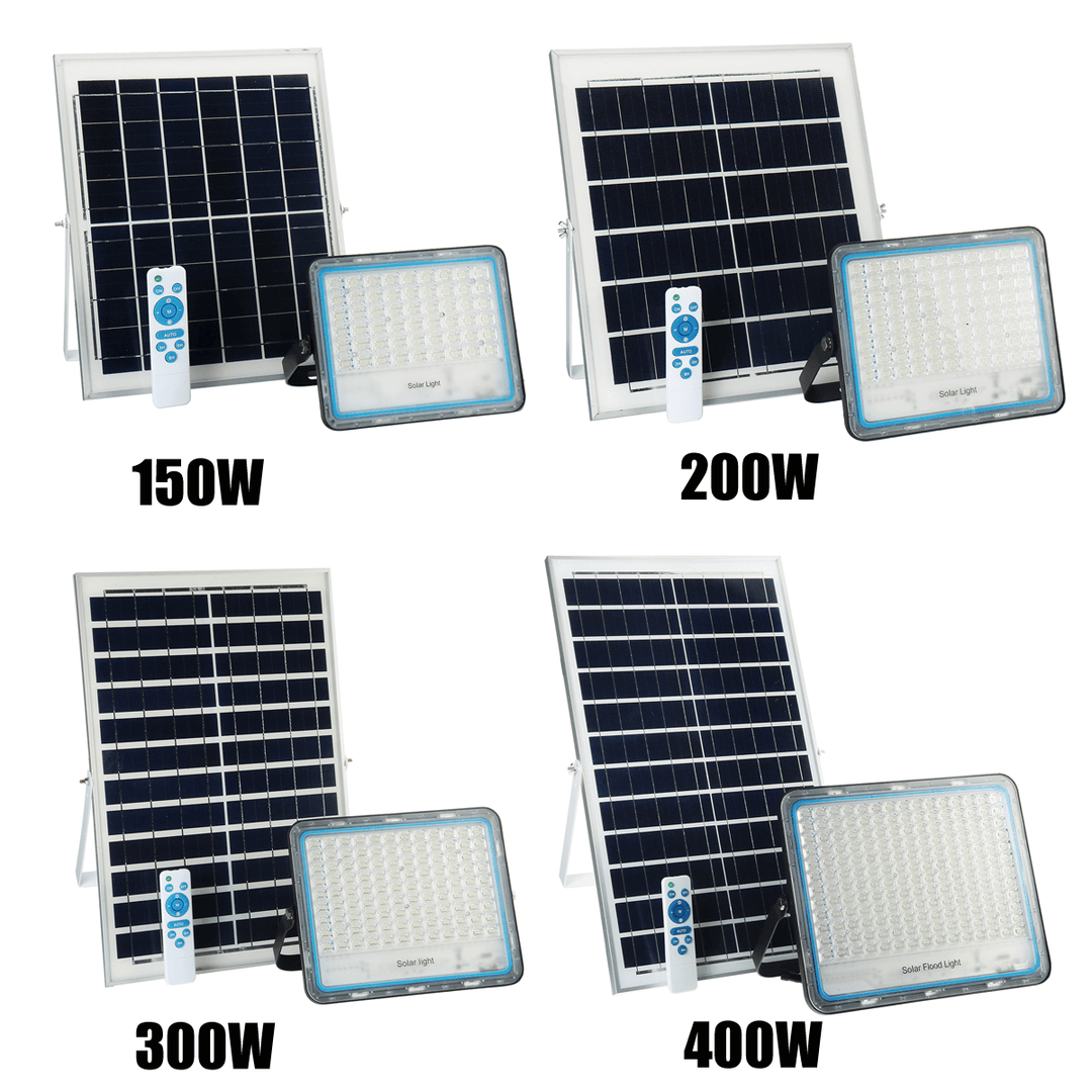 150W to 400W Outdoor Remote Control Light 4Modes Waterproof Solar Flood Light Multi Function Garden Light - MRSLM