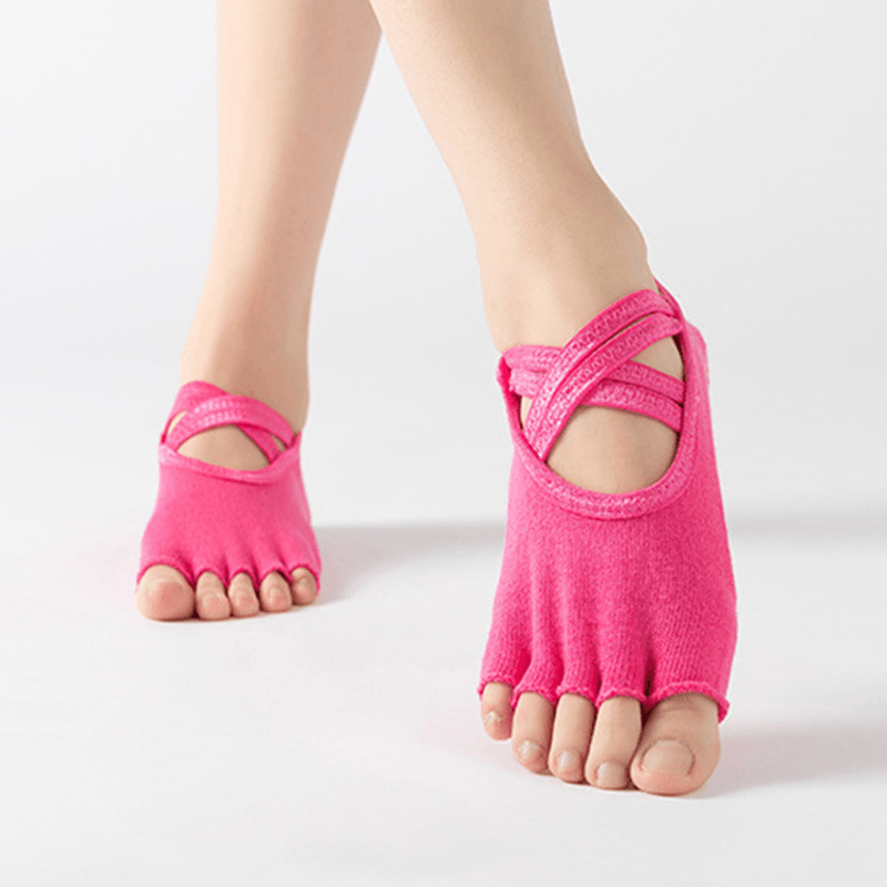 Women'S Terry Yoga Socks Five Finger Socks - MRSLM