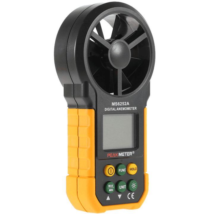 PEAKMETER MS6252A Multifunctional Digital Anemometer Air Volume Tachometer Wind Air Speed Tester - MRSLM