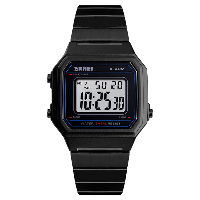 SKMEI 1377 Luminous Week Display Waterproof Casual Style Digital Watch Men Wrist Watch - MRSLM