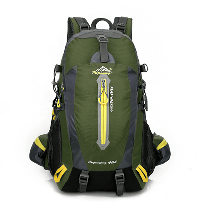 40L Climbing Backpack Waterproof Nylon Sports Travel Hiking Shoulder Bag Unisex Rucksack for Outdoor Hiking Trekking Men Women - MRSLM