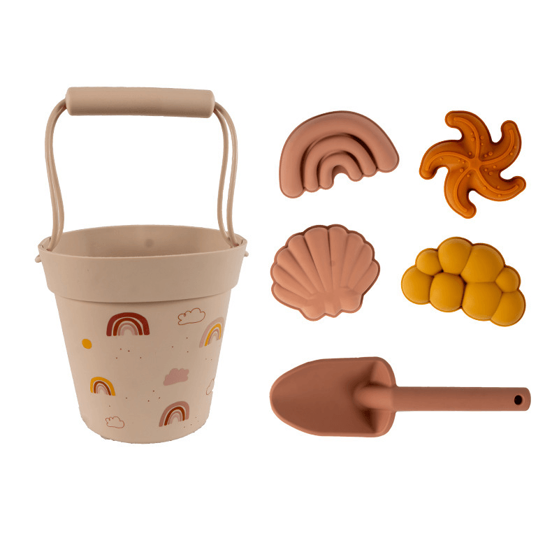 Silicone Bucket Beach Toy Set - MRSLM