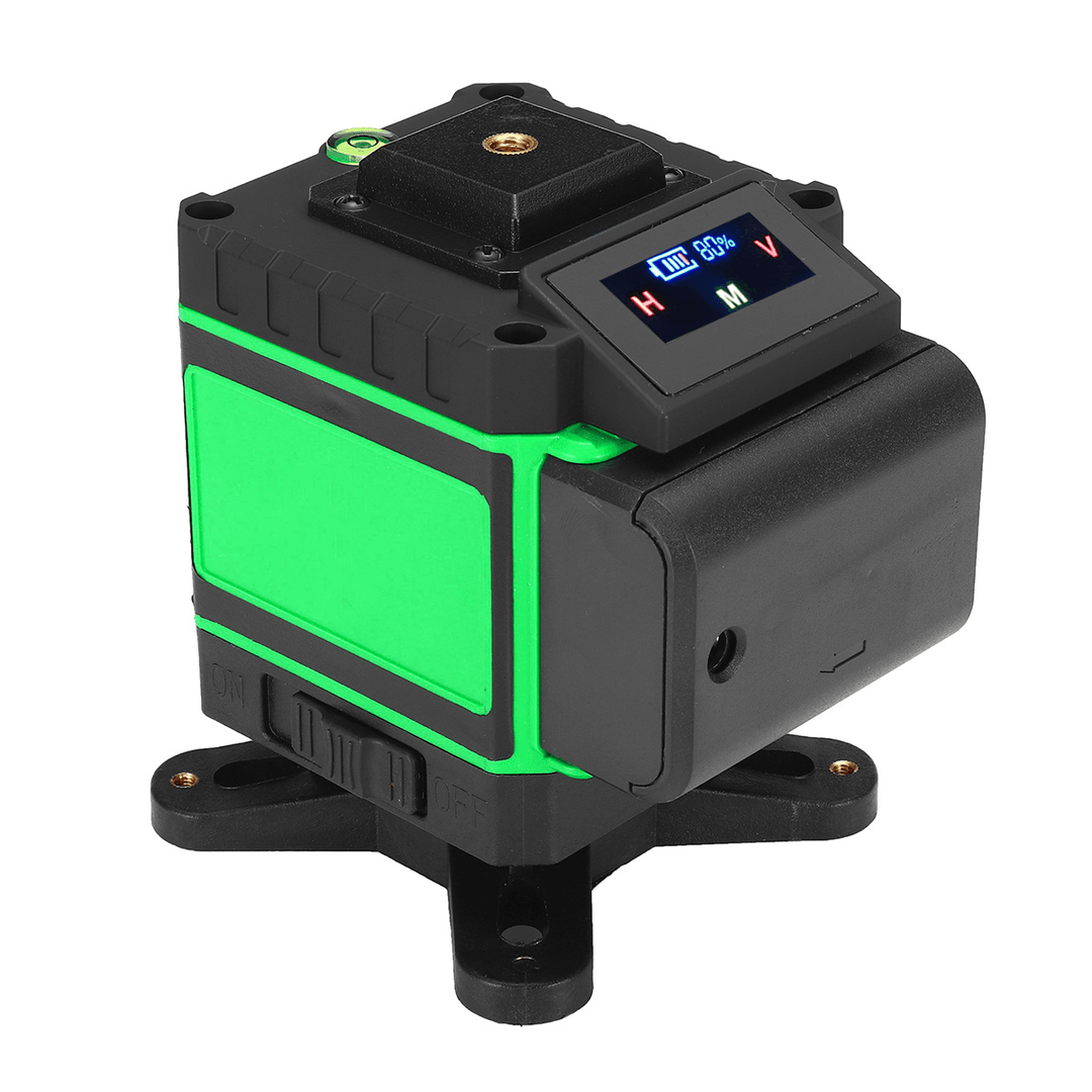 16/12/8 Lines 360° 3D Laser Level Self Leveling Horizontal Vertical Cross Green - MRSLM