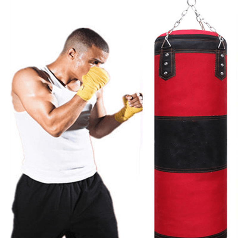 Three Layers Sparring High Quality Boxing Sandbags PU High Elasticity Sponge Thickened Iron Chain Boxing Sandbags for Home Fitness - MRSLM