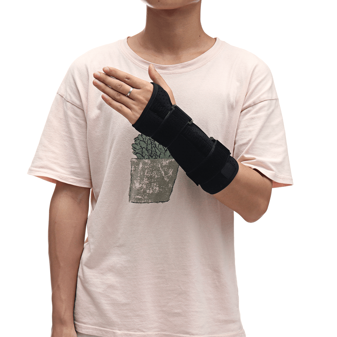 Breathable Adjustable Wrist Support Wrist Brace Wrist Joint Fixation Sprain Protector Medical Protector-Right Hand S/M/L - MRSLM