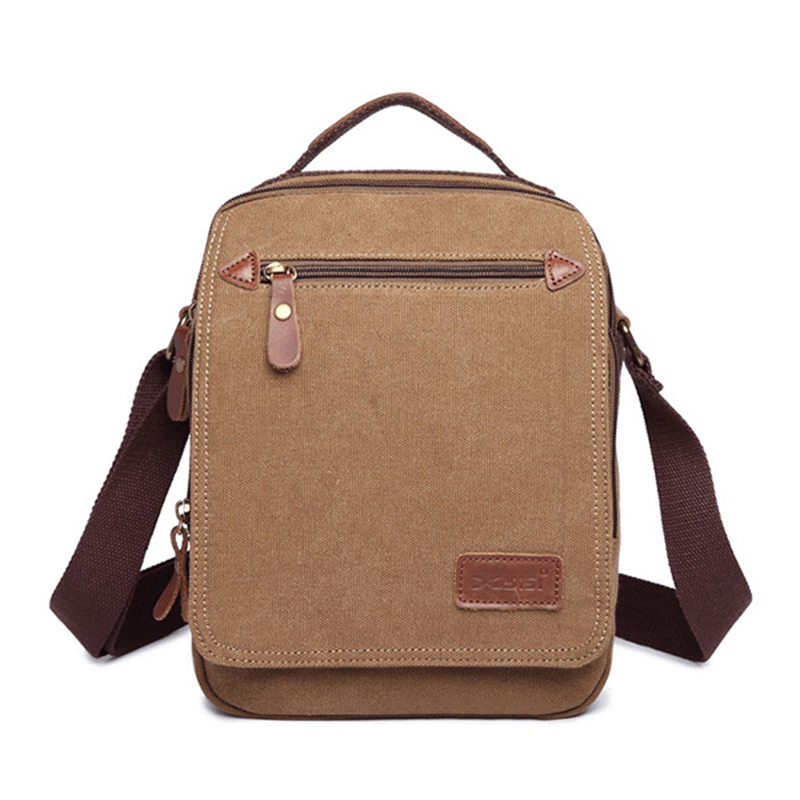 Men Canvas Handbag Ipad Bag Outdoor Crossbody Bag - MRSLM