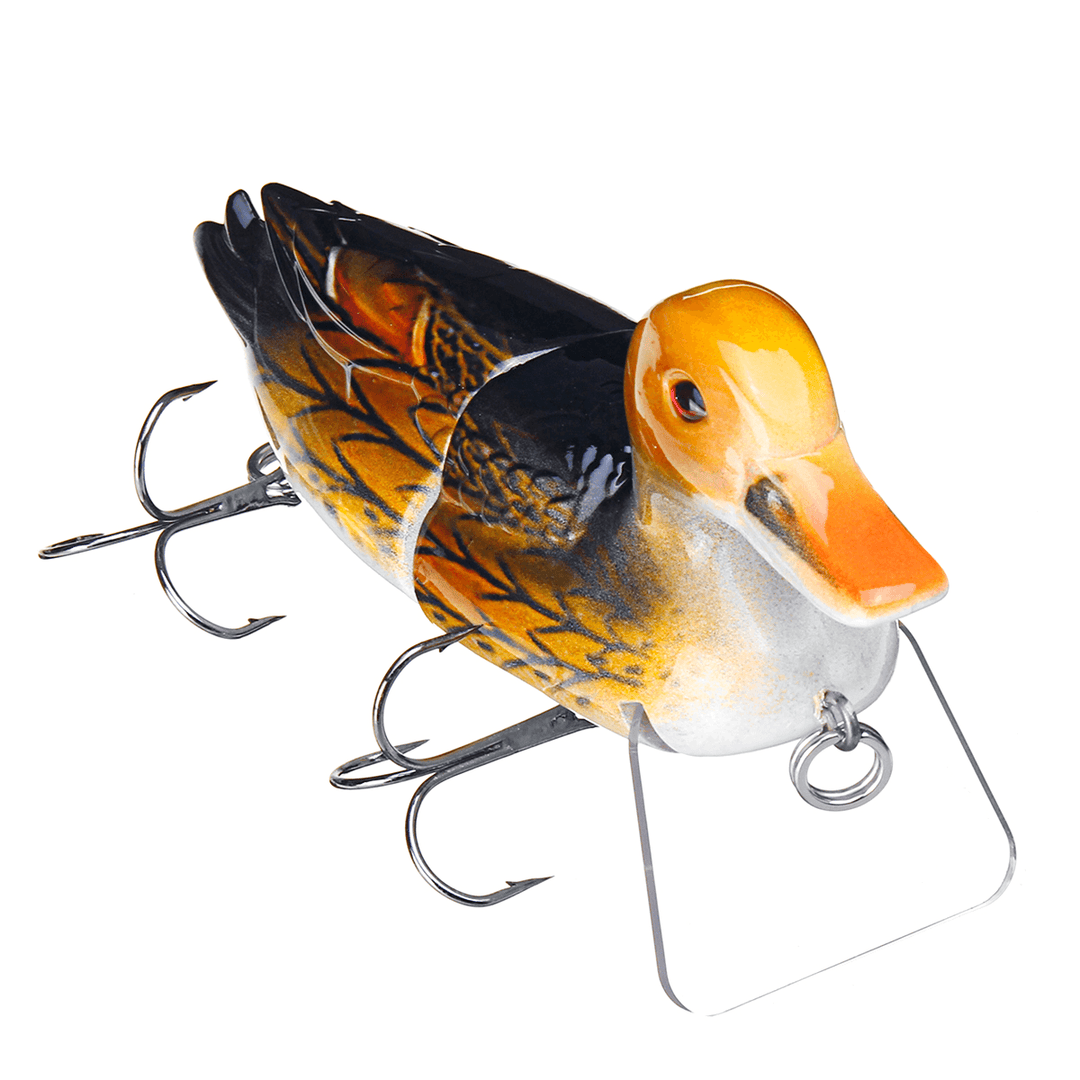 ZANLURE 1PC 15CM 90G Floating Duck Shape Fishing Lure with Hook Topwater Soft Bait Fishing Tackle - MRSLM