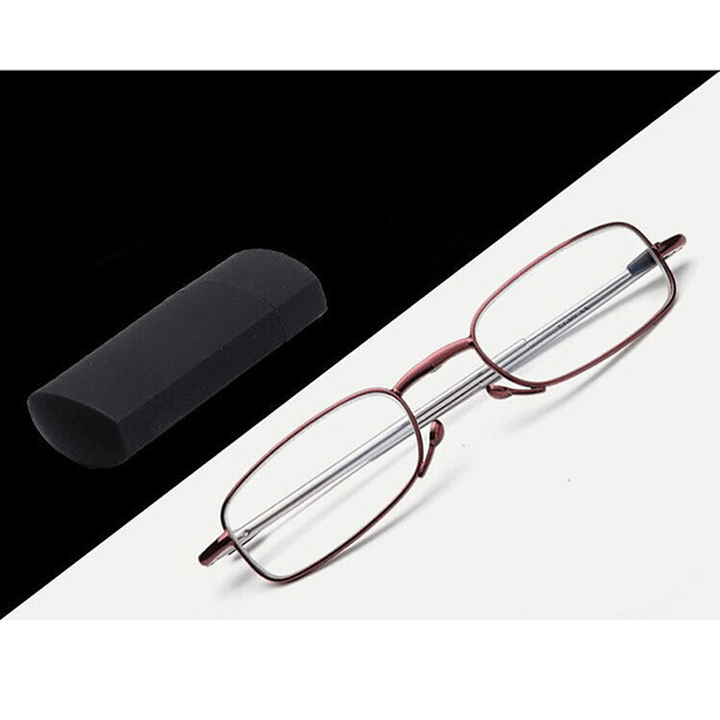 Men Women Foldable Reading Glasses with Glasses Case Presbyopic Glasses - MRSLM