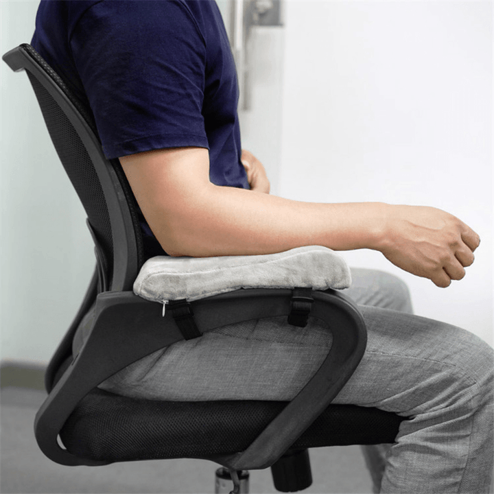 2Pcs Armrest Pad Set Office Chair Hand Cushion Soft High Rebounding Memory Cotton Arm Pad Gaming Desk Accessories for Home Office - MRSLM