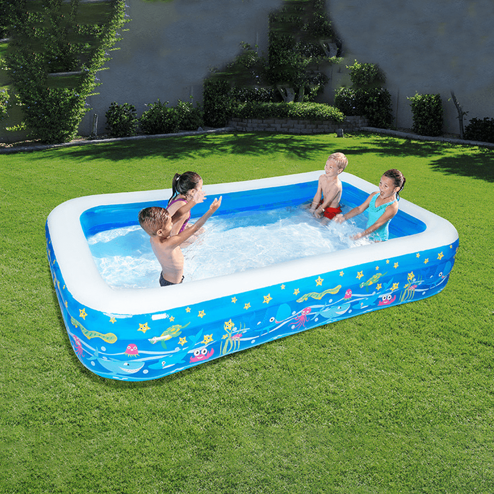 Inflatable Swimming Pool Kids Adult Yard Garden Family Party Outdoor Indoor Playing Inflatable Bathtub - MRSLM