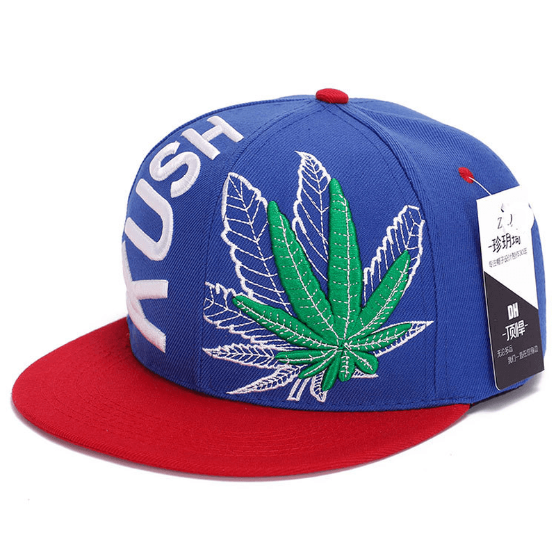 Korean Style Three-Dimensional Embroidery Big Maple Leaf Hip-Hop Hat - MRSLM