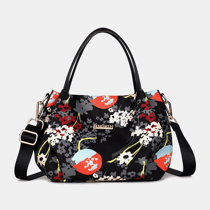 Women Fashion Flower Handbag Printed Crossbody Bag - MRSLM