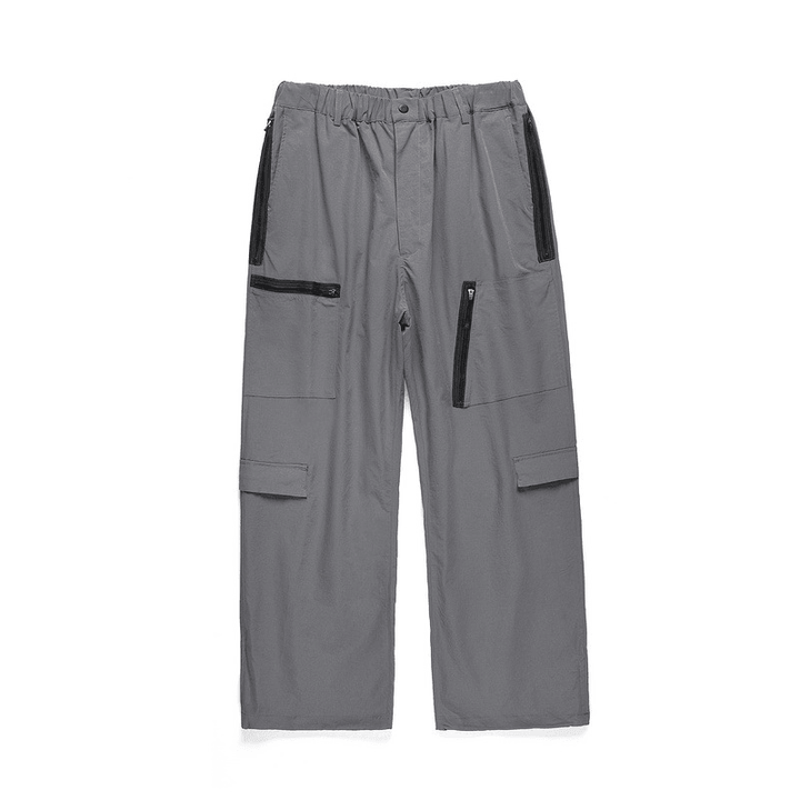 Waterproof Oversized Multi Pocket Zip Trousers - MRSLM