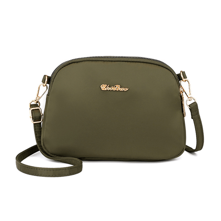 Women Nylon Waterproof Solid Casual Fashion Shoulder Bag Shell Bag Clutch Bag Crossbody Bag - MRSLM