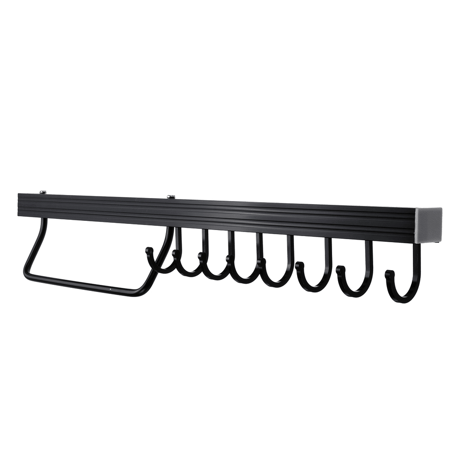 Iron Kitchen Holder Hanging Bathroom Hanger Kitchen Organizer Cabinet Door Shelf Removed Storage Tool Rack Home Decor - MRSLM