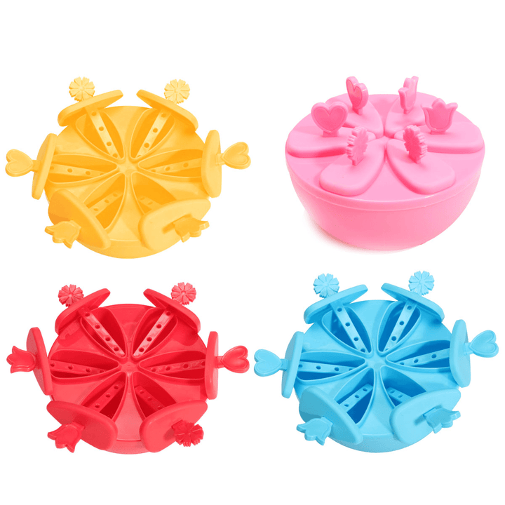 6 Cell Frozen Ice-Lolly Ice Mould Freezer Cream Juice Yogurt Maker Mold - MRSLM