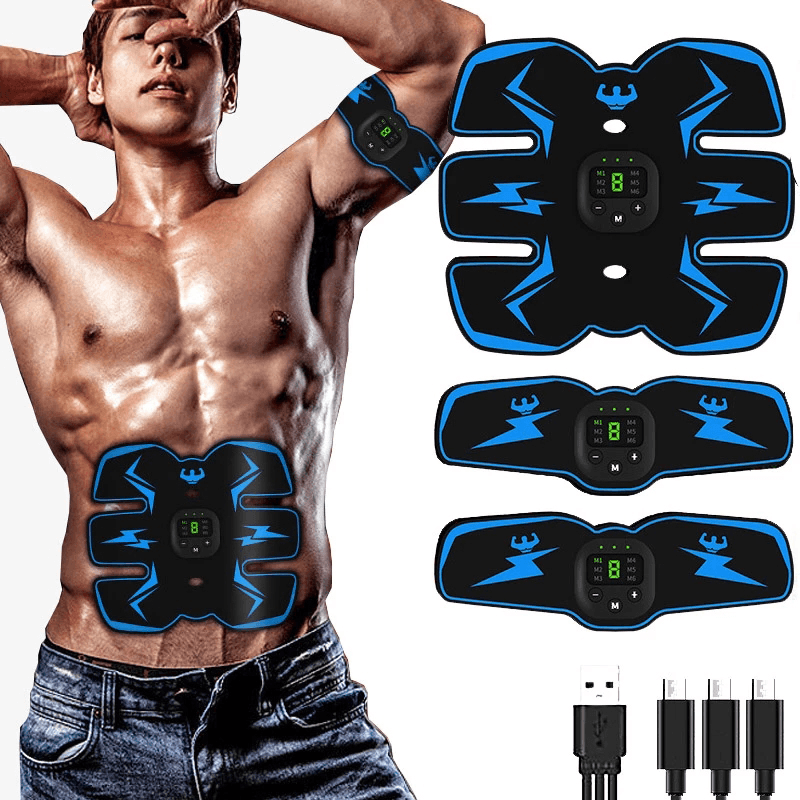 EMS Wireless Digital Display Abdominal Arm Muscle Stimulator Smart Electric Six-Pack Abs Trainer Fitness Hips Trainer - MRSLM